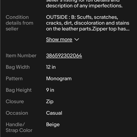 Louis Vuitton speedy 30*authentic* used/good condition - Picture 7 of 8